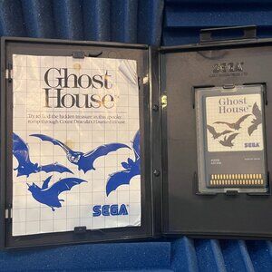 RARE Sega Master Ghost House card, complete in box, not tested